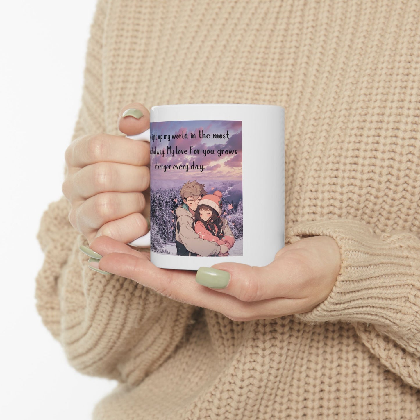 You Light Up My World - Cozy Winter Love Mug (11oz)