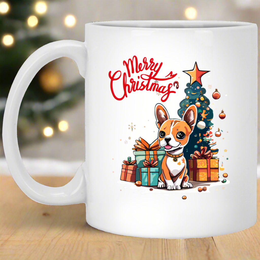 Pawsome Christmas Cheer: Merry Christmas 11oz White Mug