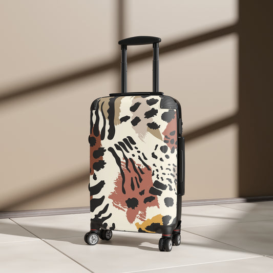 Trendy Animal Print Suitcase - Stylish Travel Luggage for Adventurers