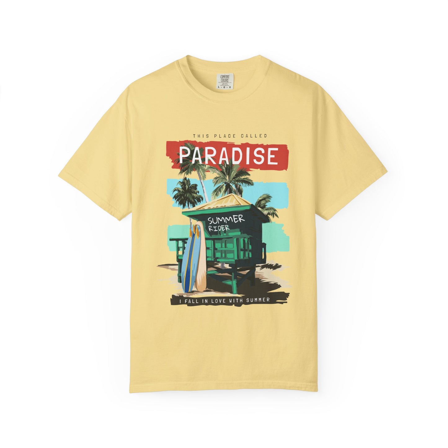 This Place Called Paradise Summer Shirt, Relaxed Beach Vibe, Perfect for Summer Events, Gift for Beach Lovers, Casual Wear, Vacation Apparel