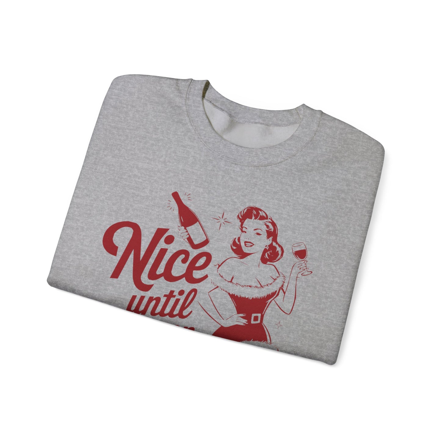 Nice Until Proven Naughty Unisex Heavy Blend™ Crewneck Sweatshirt