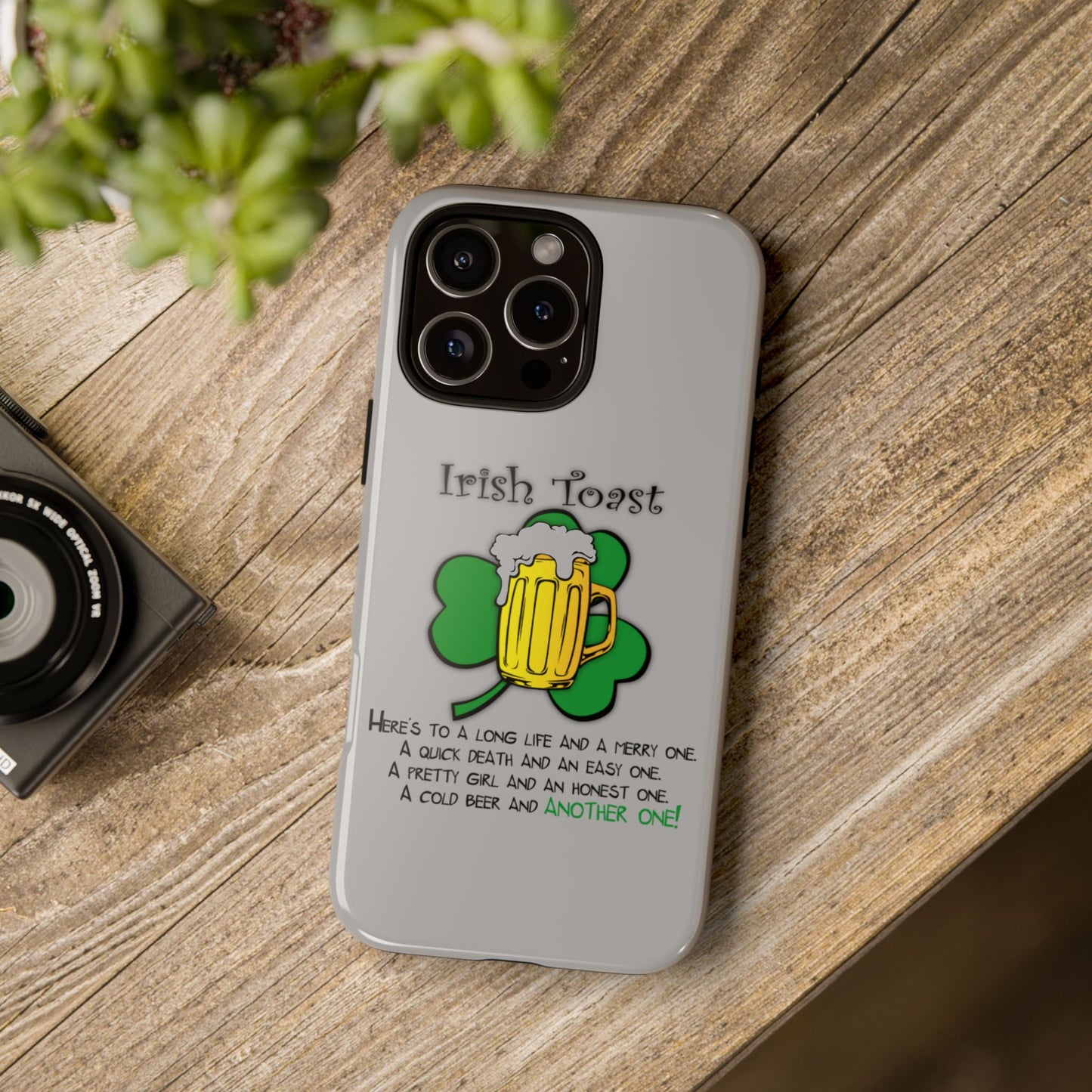 Irish Toast Beer Mug Phone Case - Tough, Fun, St. Patrick's Day Gift