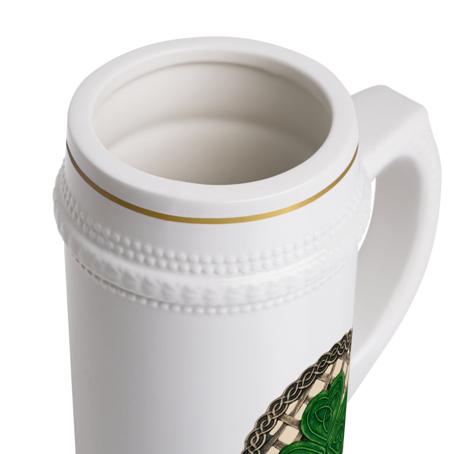 St. Patrick's Day Beer Stein Mug - Celtic Knot Design