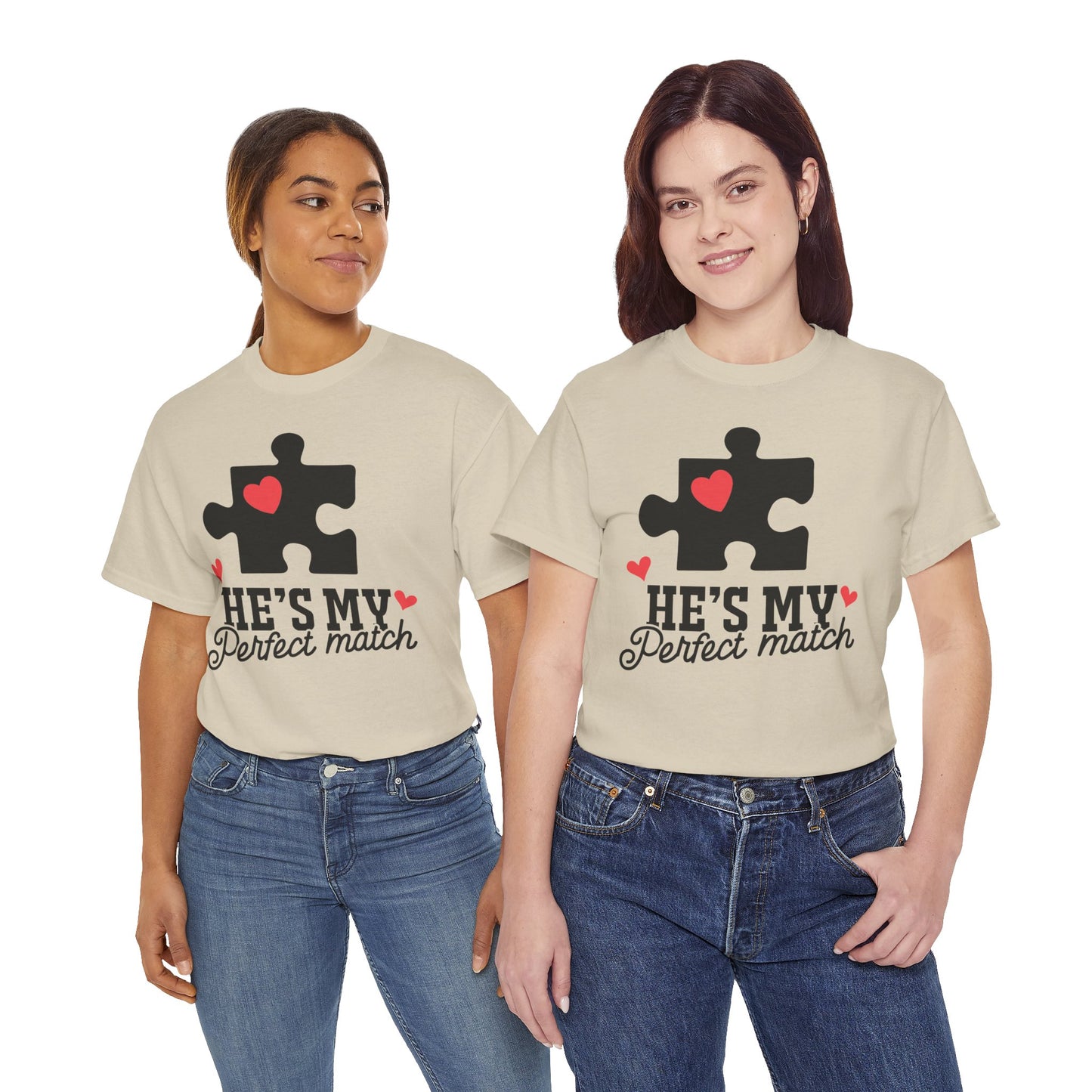 He's My Perfect Match Matching Valentines Day Shirt
