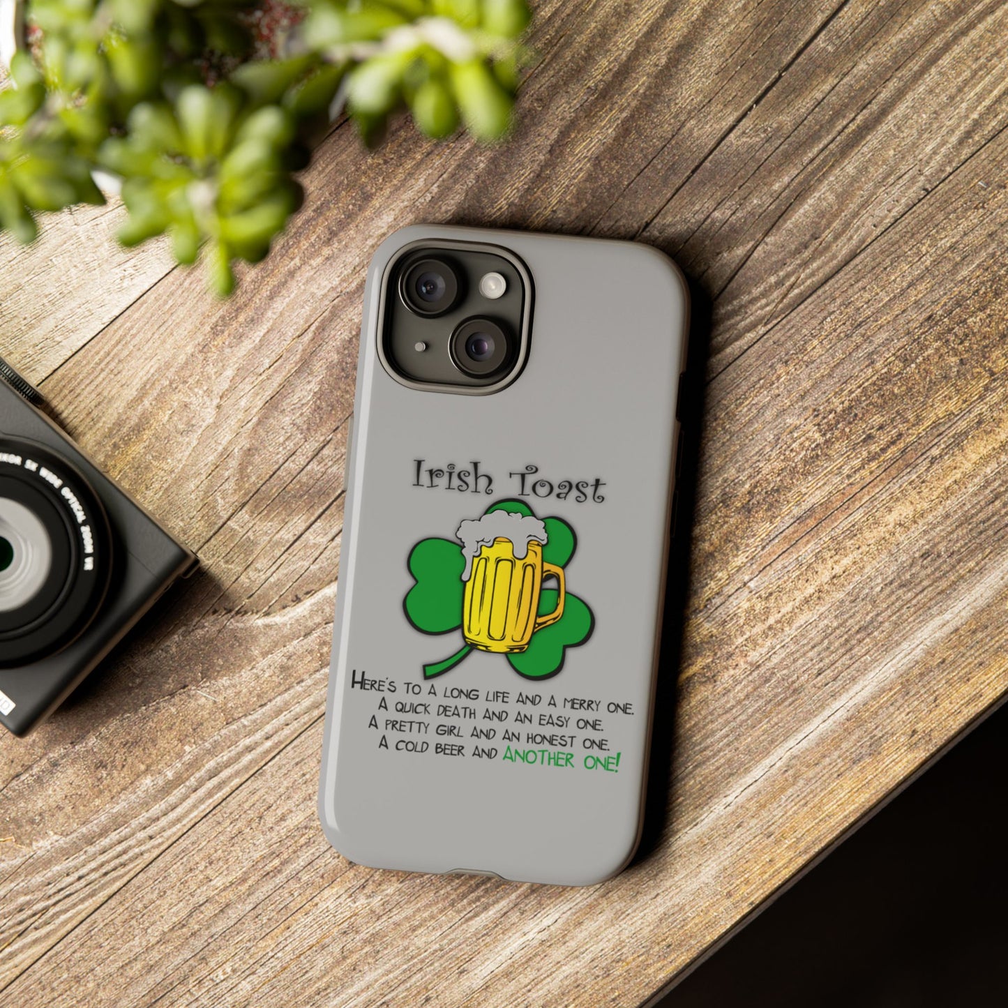 Irish Toast Beer Mug Phone Case - Tough, Fun, St. Patrick's Day Gift