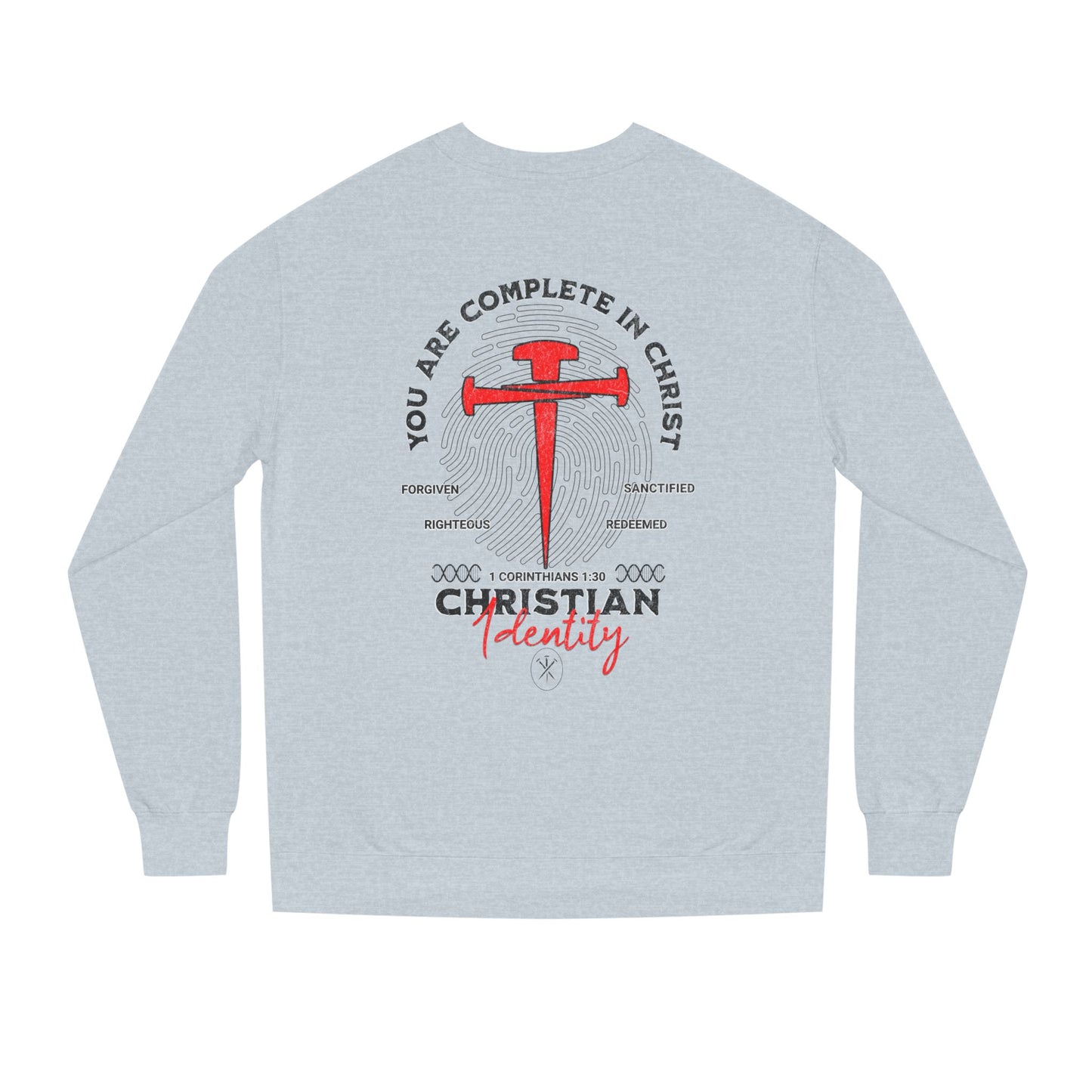Christian Identity Sweatshirt | Faith Apparel, Inspirational Gifts, Unisex Crew Neck, Religious Sweatshirt, Christian Clothing