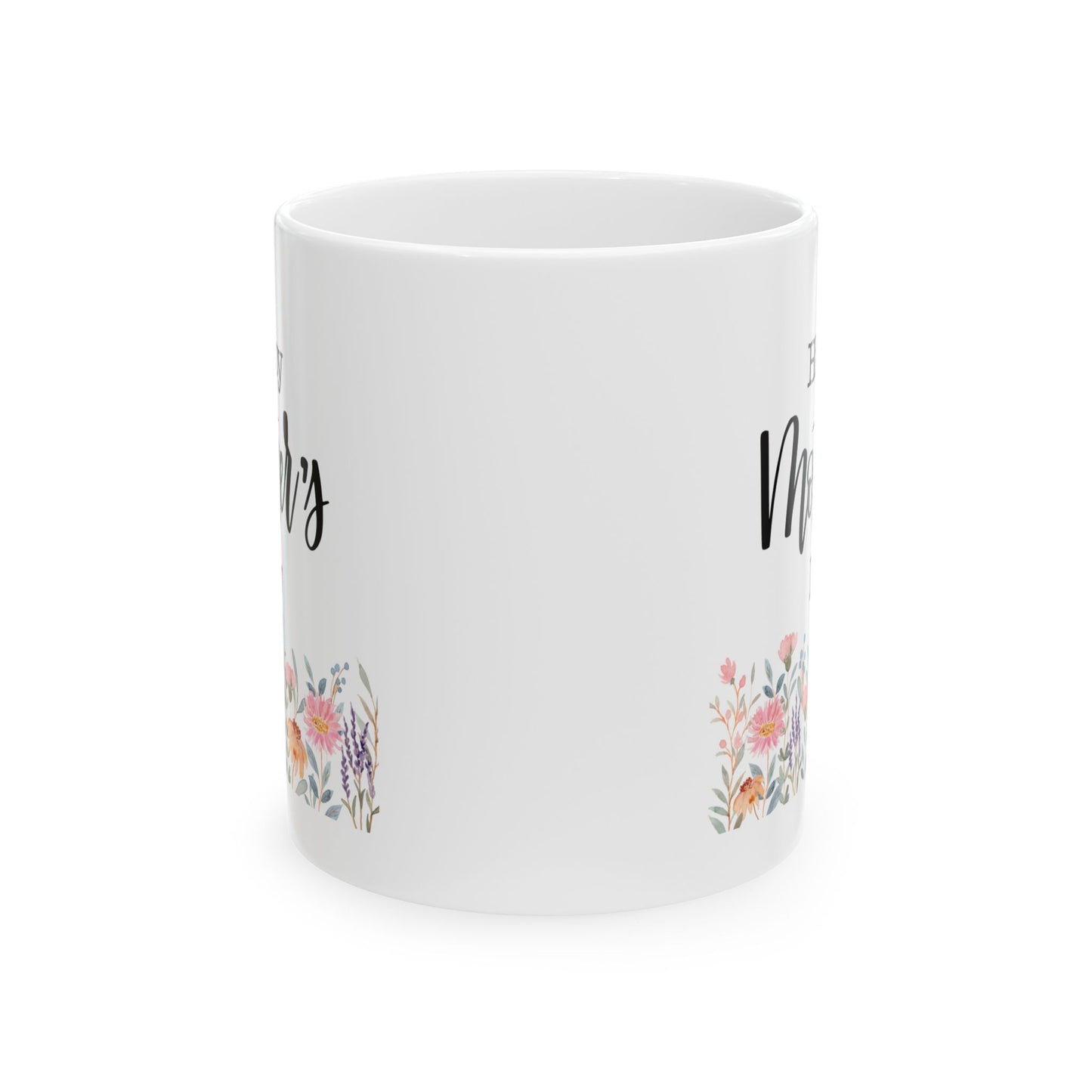 Happy Mother's Day Floral Ceramic 11oz Mug - Perfect Gift for Moms