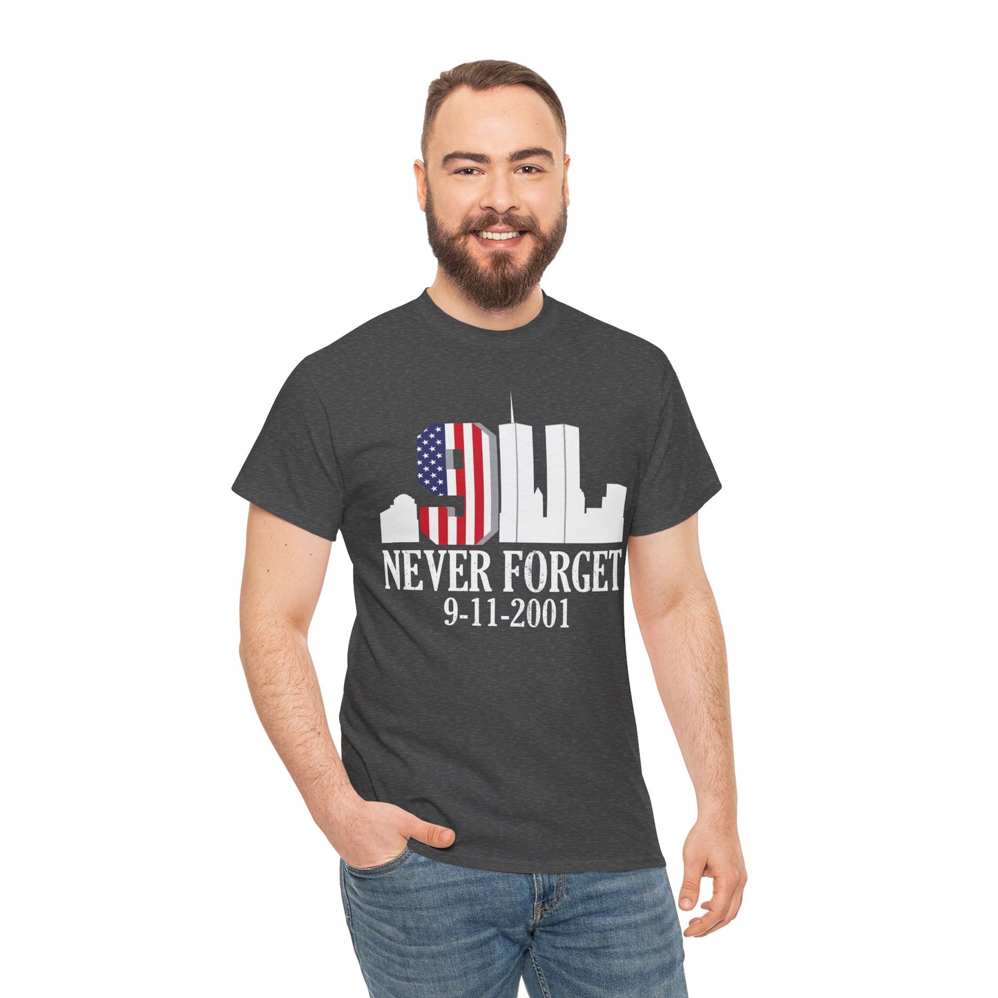 911 Never Forget Unisex Heavy Cotton Tee, Commemorative T-Shirt, September 11th Remembrance, Memorial Day Apparel, Patriot's Day Tee, [...]