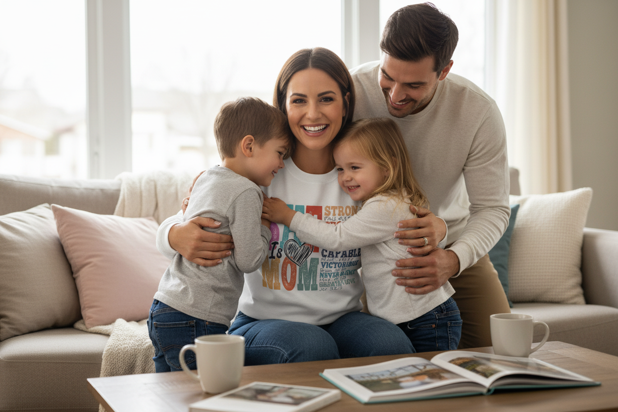 Inspirational Mom Crewneck Sweatshirt - Perfect Gift for Mother's Day
