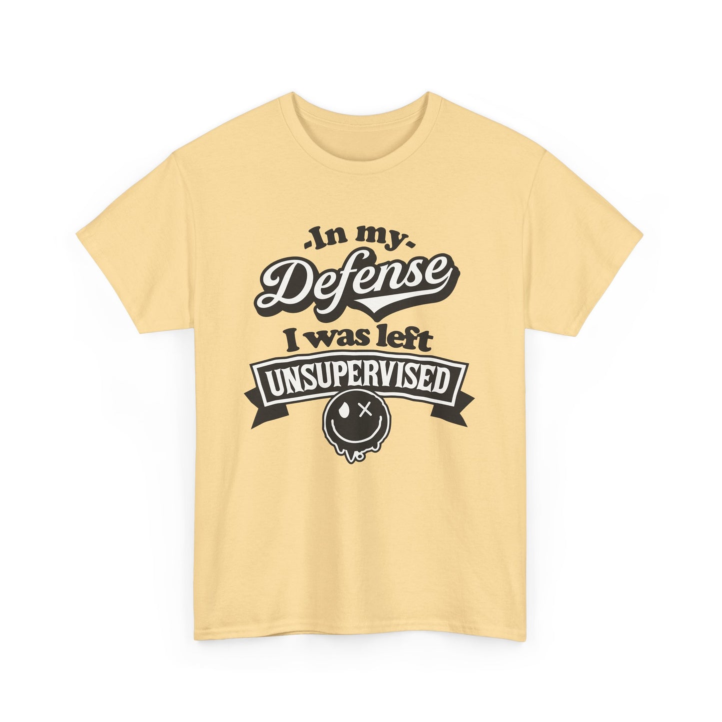 In My Defense Sarcastic Heavy Cotton Tee