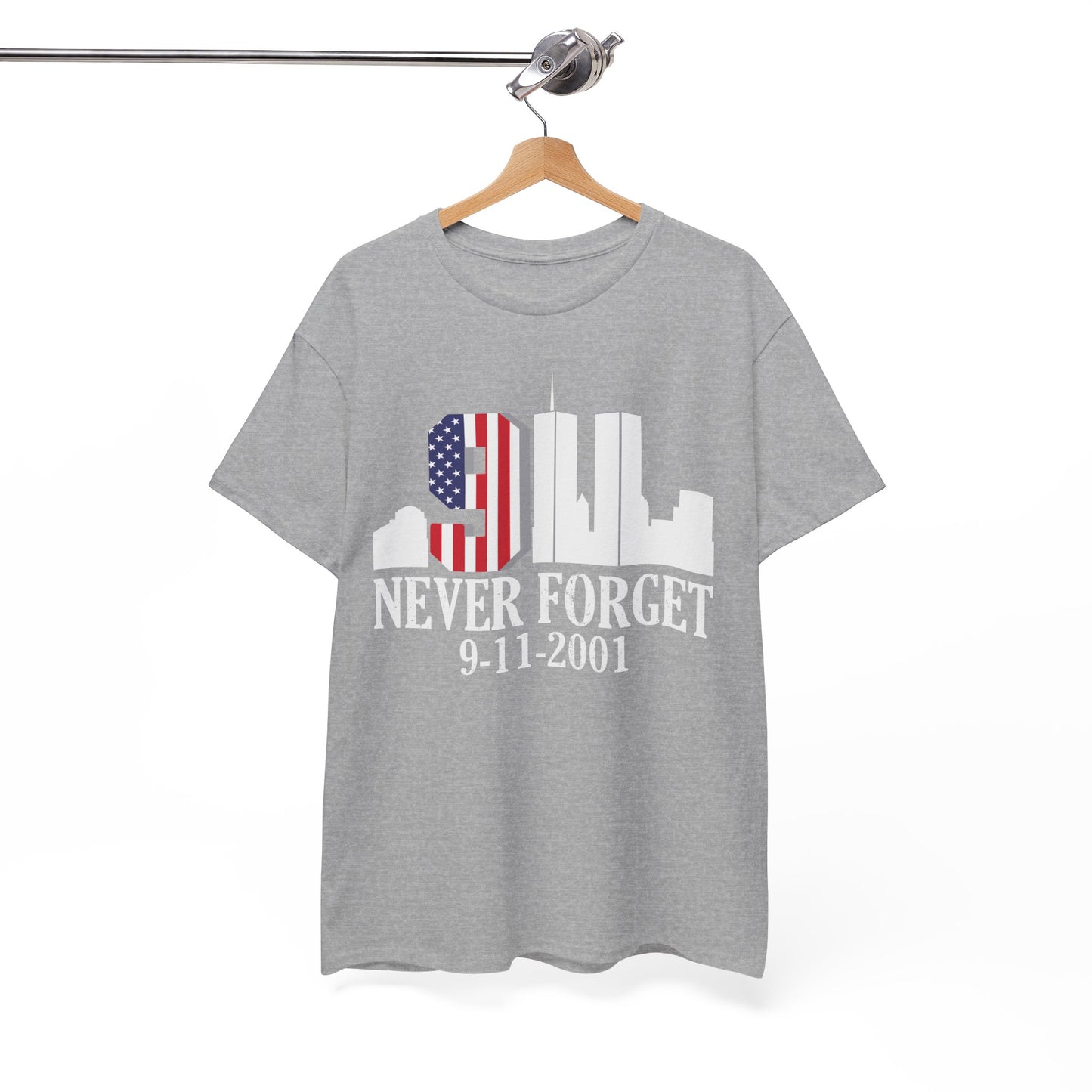 911 Never Forget Unisex Heavy Cotton Tee, Commemorative T-Shirt, September 11th Remembrance, Memorial Day Apparel, Patriot's Day Tee, [...]