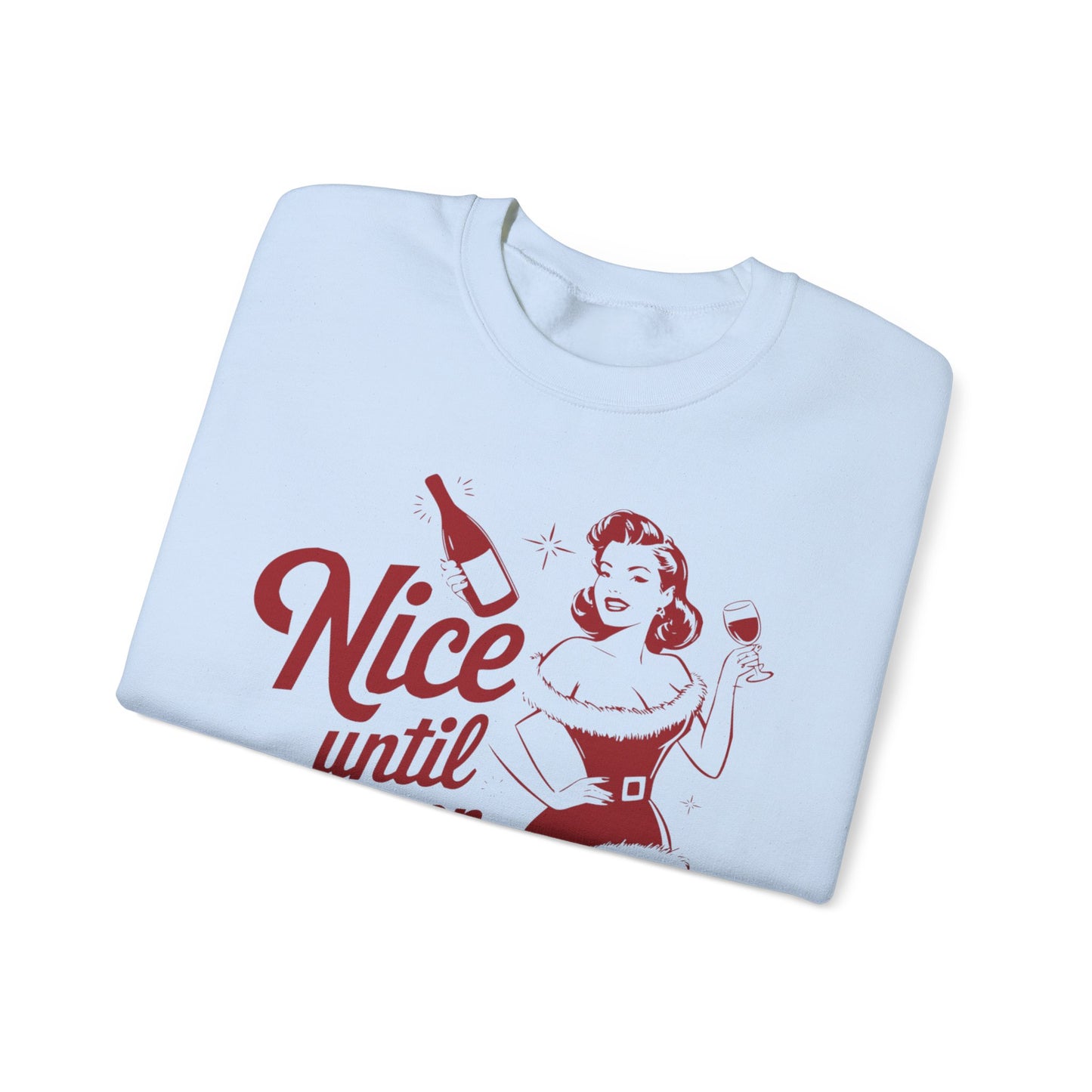 Nice Until Proven Naughty Unisex Heavy Blend™ Crewneck Sweatshirt