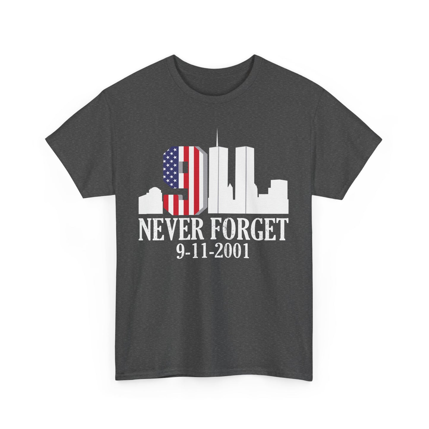 911 Never Forget Unisex Heavy Cotton Tee, Commemorative T-Shirt, September 11th Remembrance, Memorial Day Apparel, Patriot's Day Tee, [...]