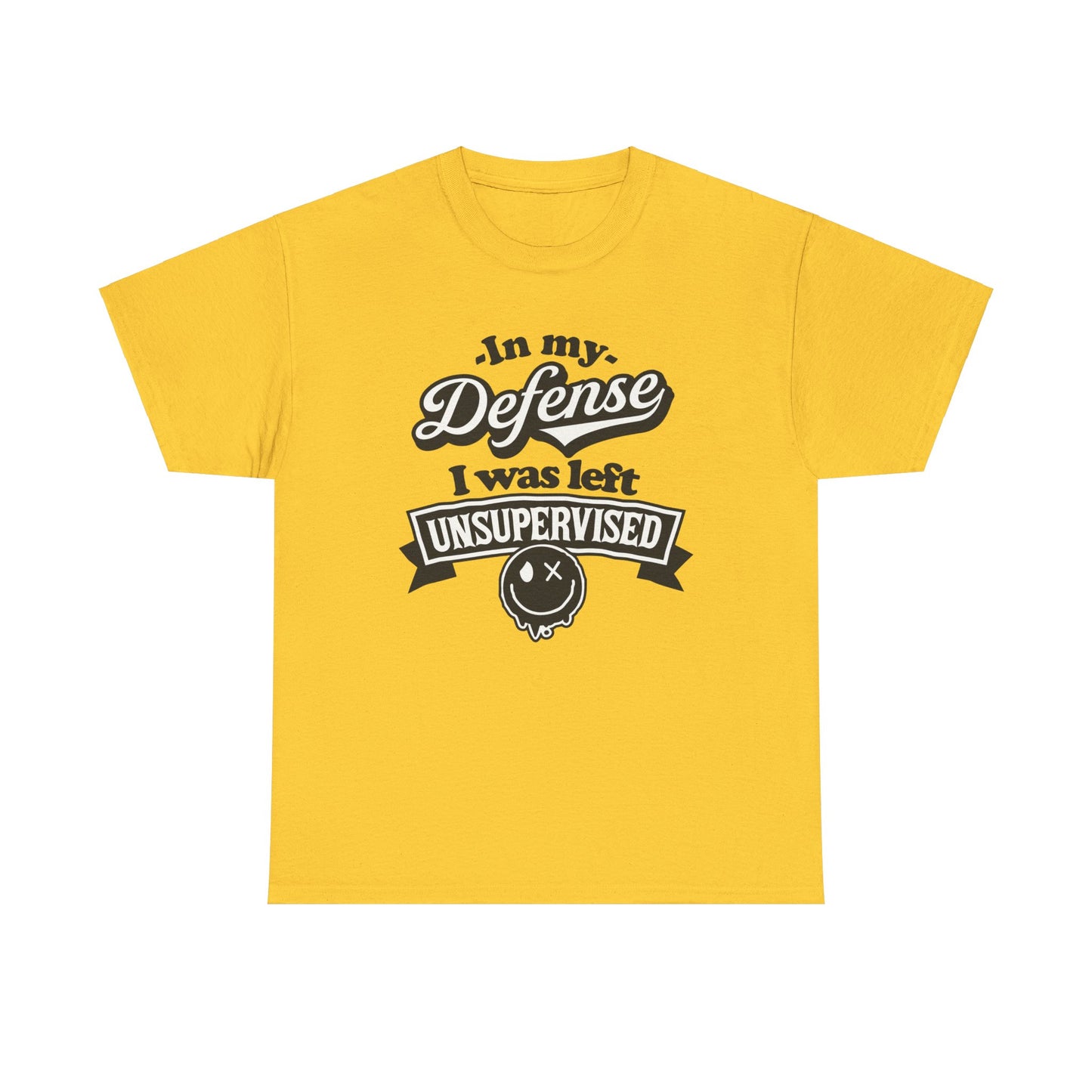 In My Defense Sarcastic Heavy Cotton Tee