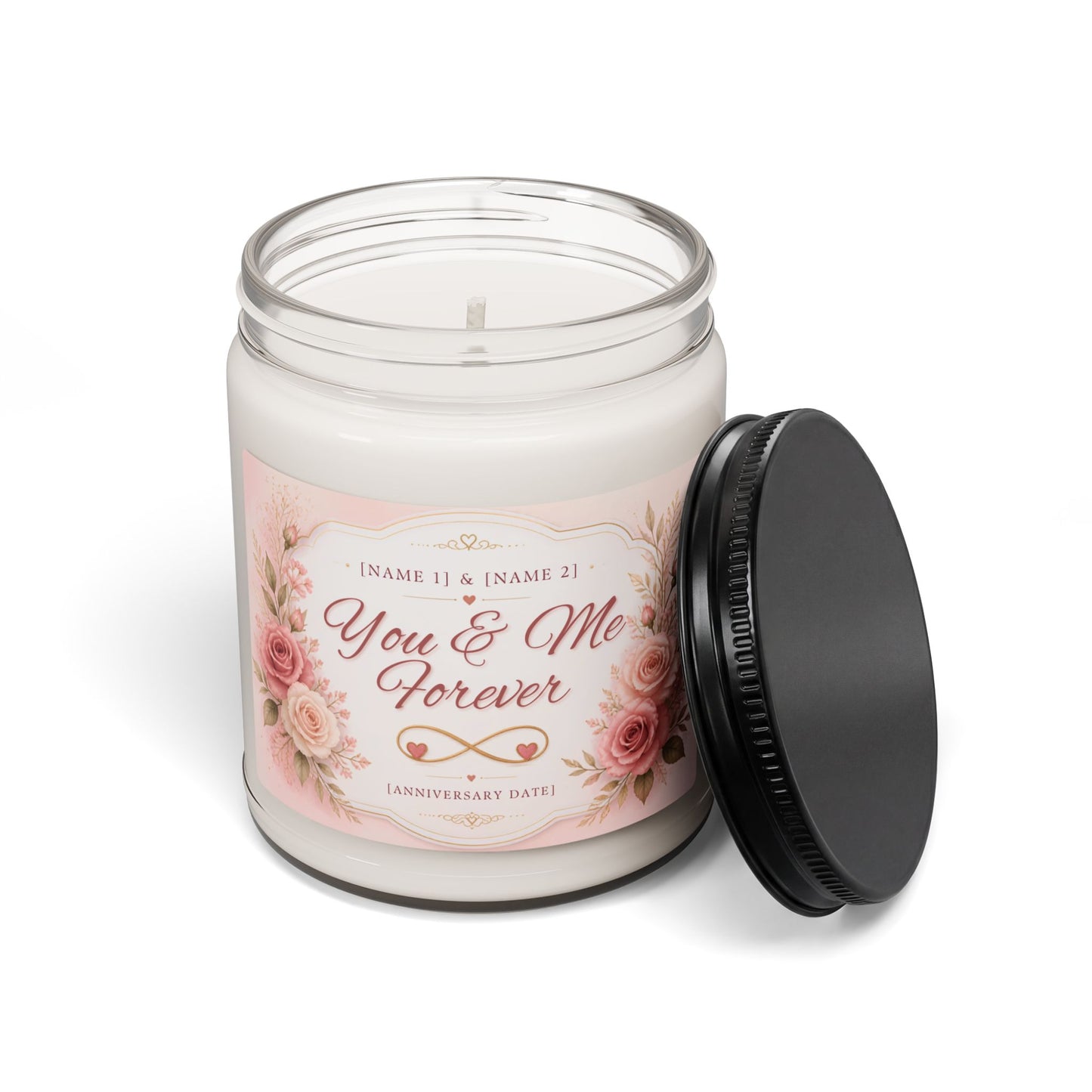 Personalized “You & Me Forever” Scented Soy Candle, 9oz