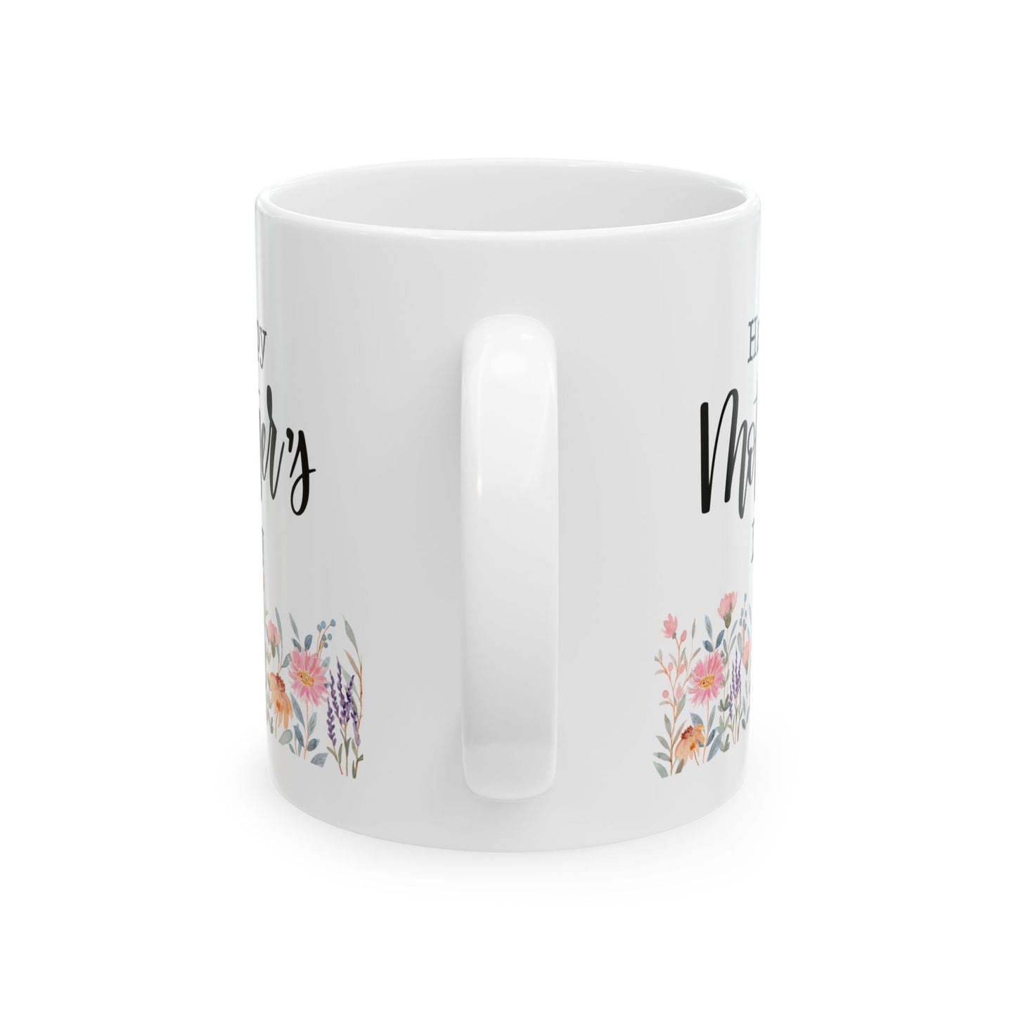 Happy Mother's Day Floral Ceramic 11oz Mug - Perfect Gift for Moms
