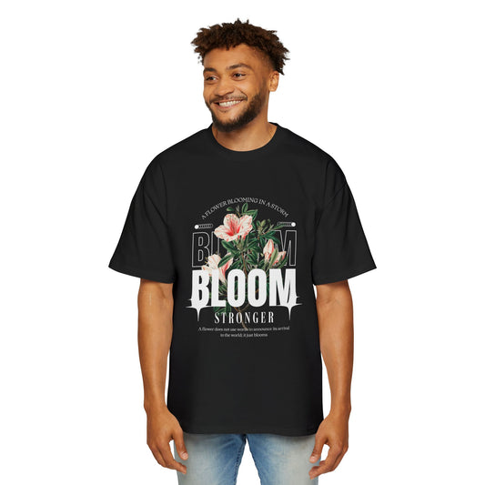 Floral Oversized Tee for Men, Relaxed Summer Shirt, Casual Streetwear, Gift for Him, Eco-Friendly Fashion