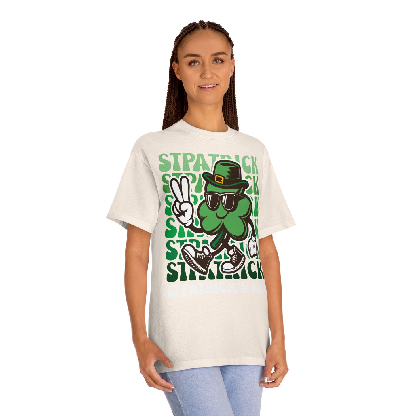 St. Patrick's Day Unisex Classic Tee - Fun Lucky Clover Graphic T-Shirt