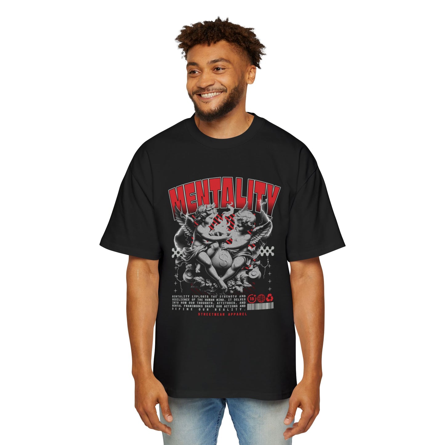 Mentality Graphic Men's Heavy Oversized Tee