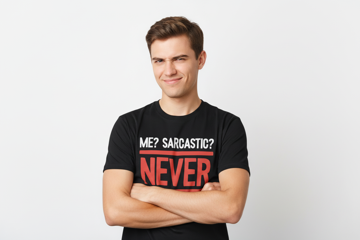 Me? Sarcastic? NEVER - Funny Statement T-shirt