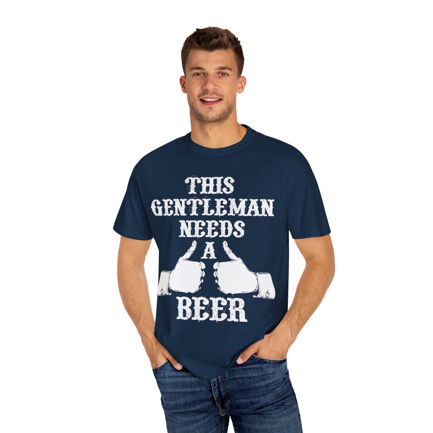 Refined Thirst - 'This Gentleman Needs a Beer' T-shirt