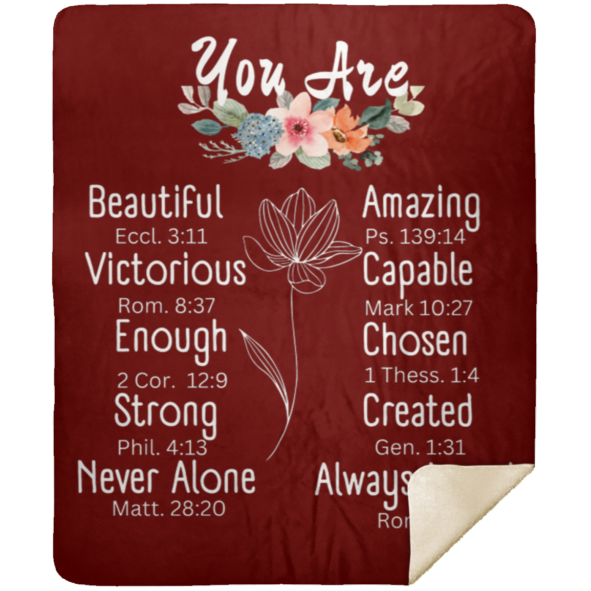 You Are... Premium Sherpa Blanket 50x60