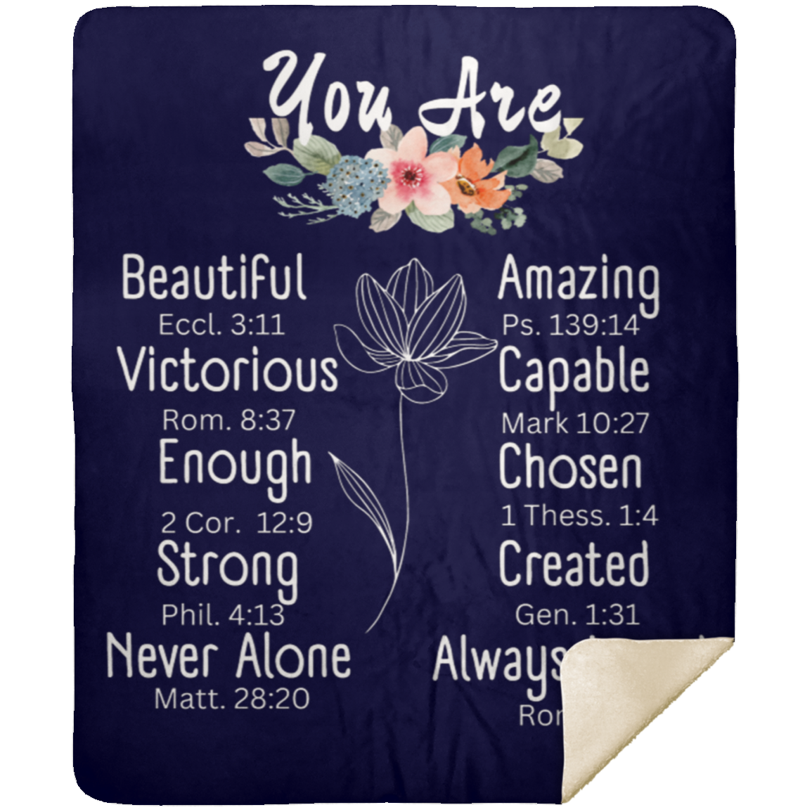 You Are... Premium Sherpa Blanket 50x60