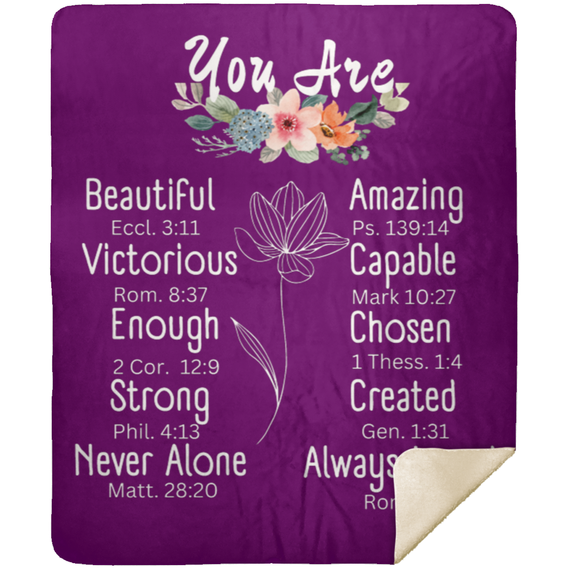 You Are... Premium Sherpa Blanket 50x60