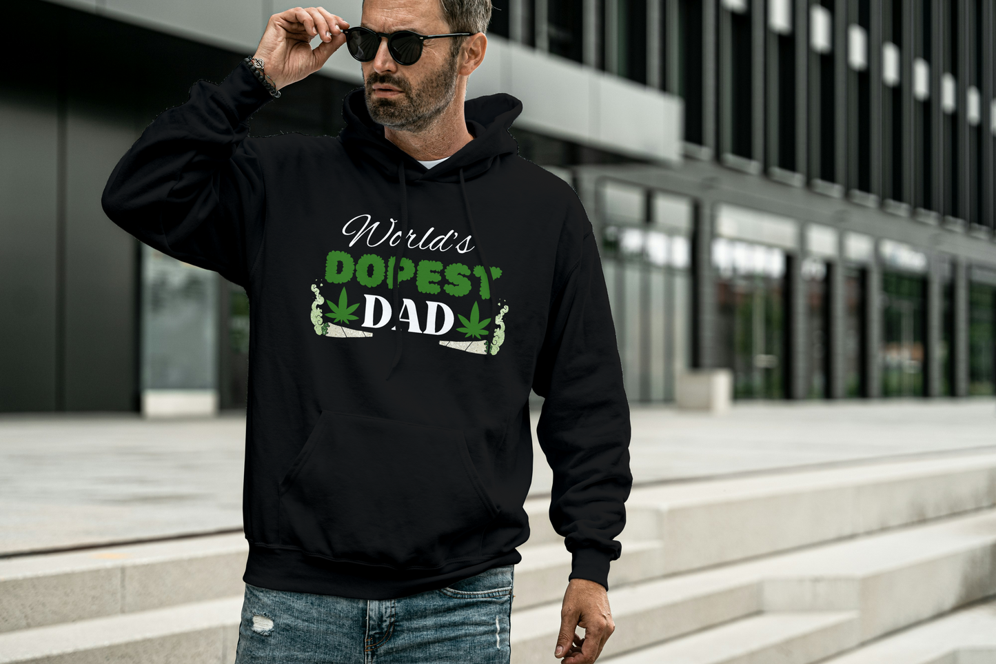 World's Dopest Dad Pullover Hoodie Gift for Dad Father's Day Gift