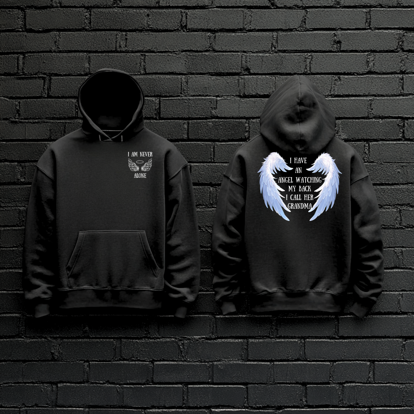 Angel Watching My Back Hoodie (Personalized)