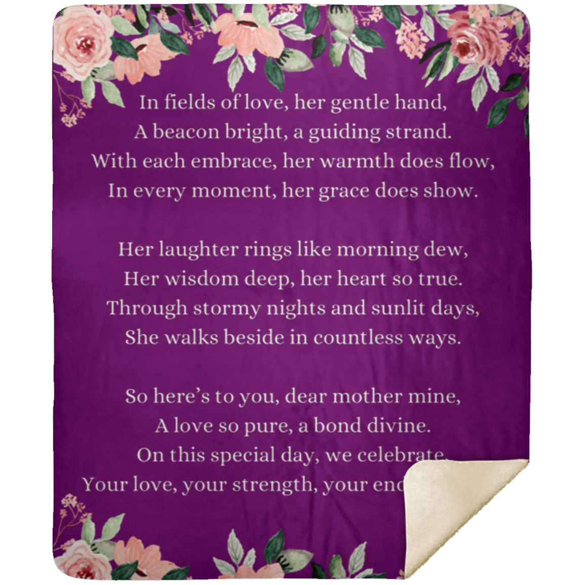 Divine Mother: A Tapestry of Love & Grace Premium Sherpa Blanket 50x60