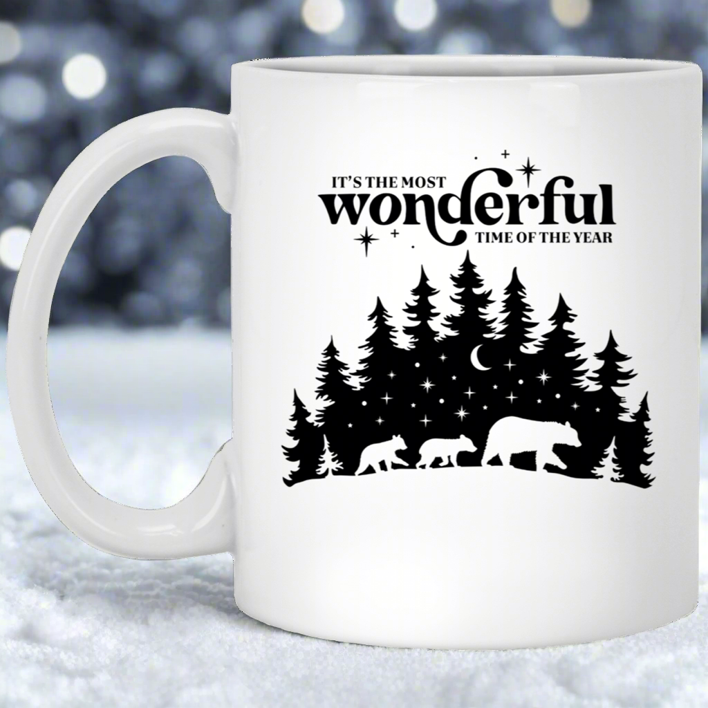 It's The Most Wonderful Time of the Year Christmas 11oz White Mug