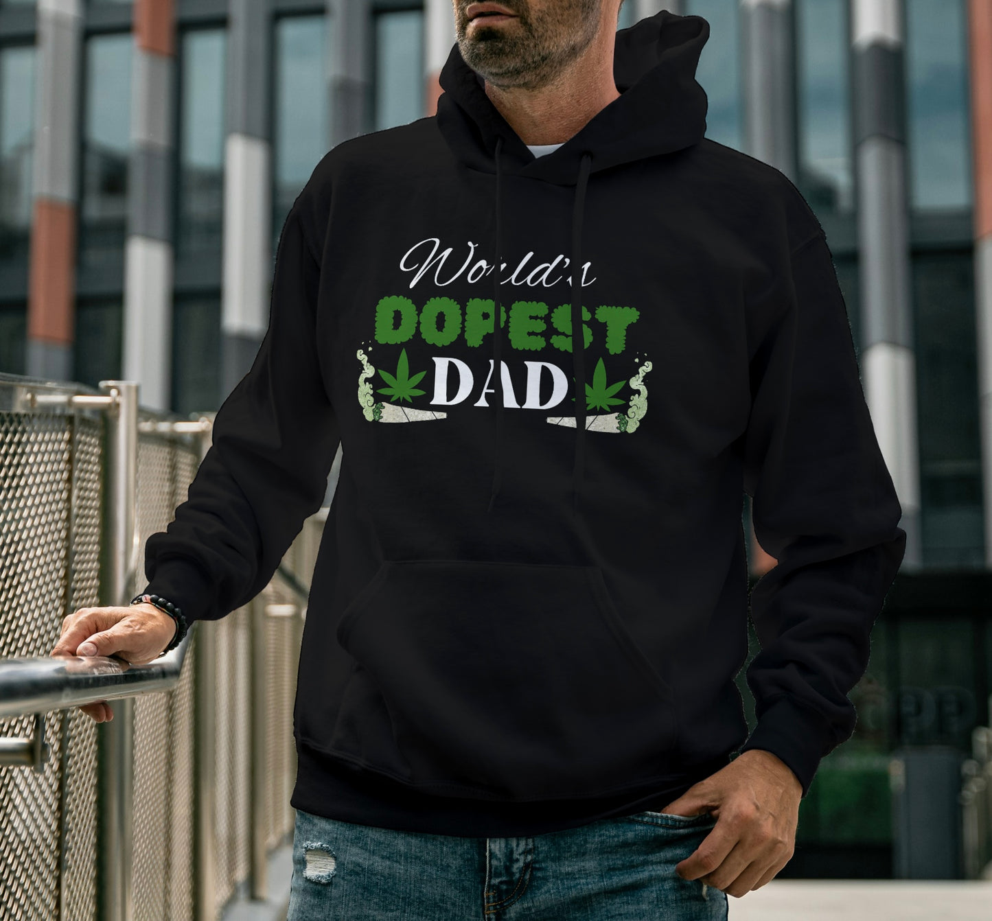 World's Dopest Dad Pullover Hoodie Gift for Dad Father's Day Gift