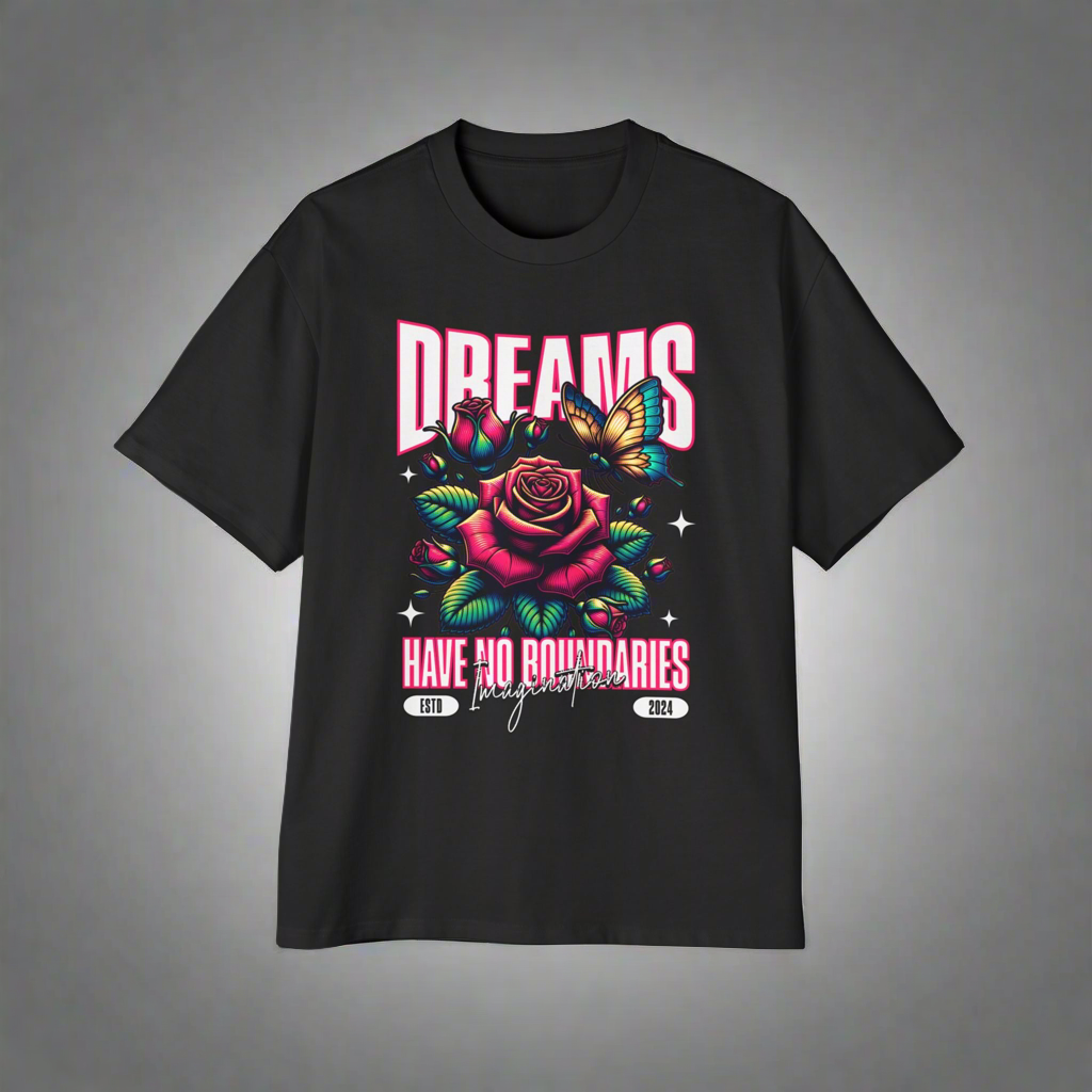 Boundless Dreams: Imagination Takes Flight Men's Heavy Oversized Tee