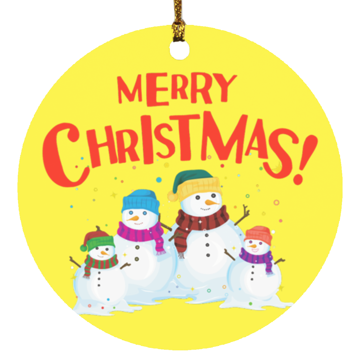 Snowman Family Ornament