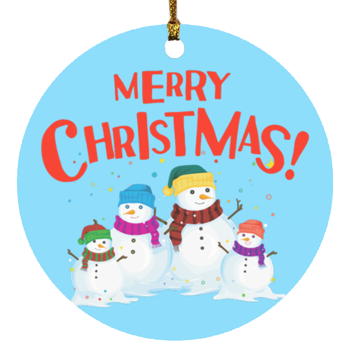 Snowman Family Ornament