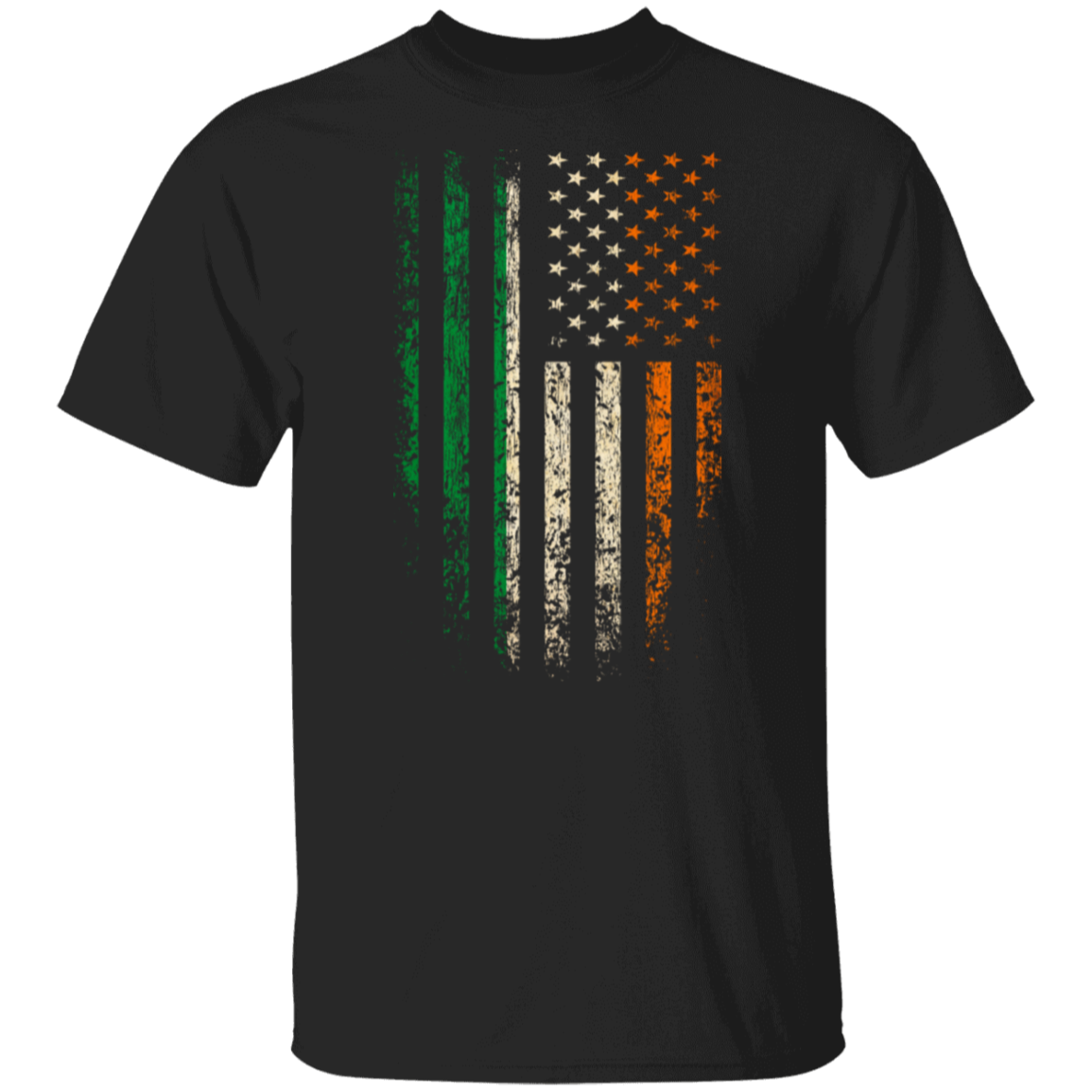 Irish American American Flag Irish Colors T-Shirt