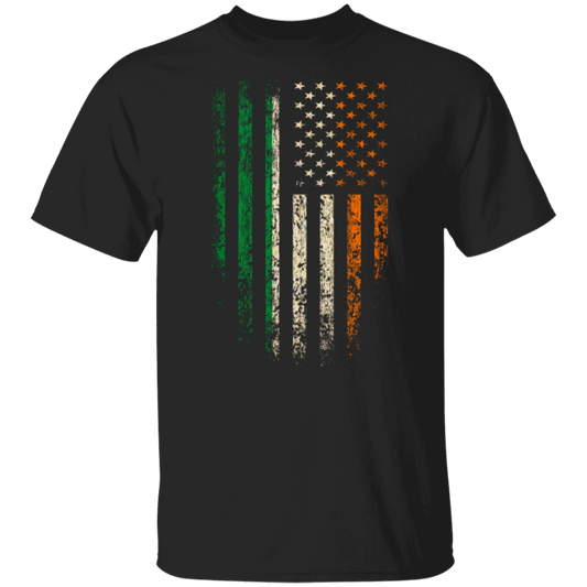 Irish American American Flag Irish Colors T-Shirt