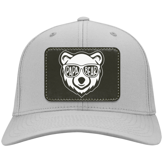 Papa Bear Comfortable Twill Cap - Patch, Gift for Dad, Birthday Gift for Dad, Father's Day Gift for Dad