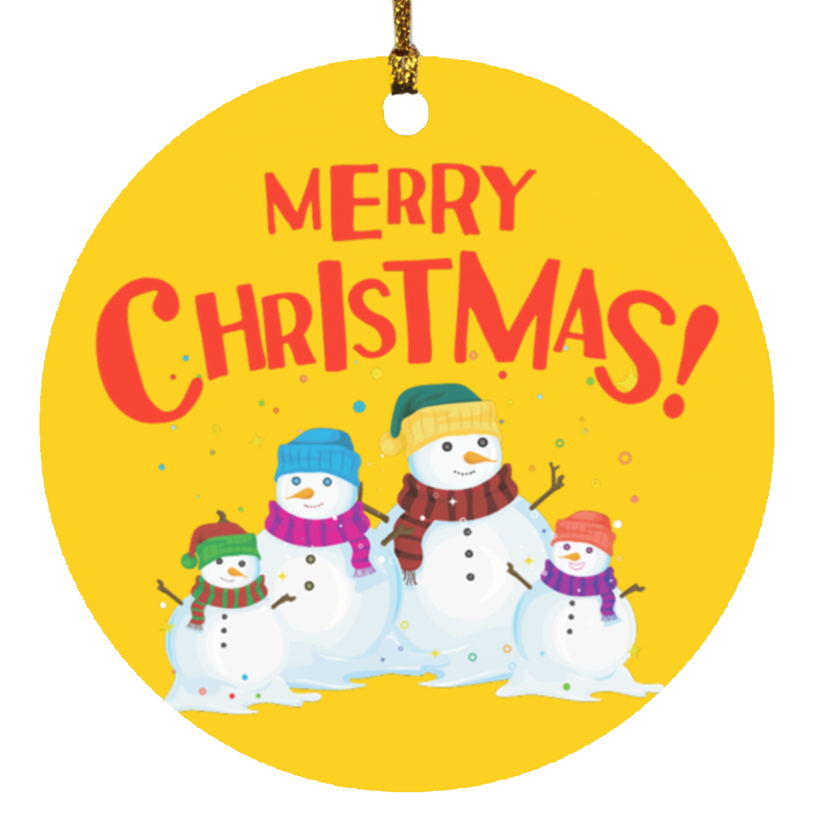 Snowman Family Ornament