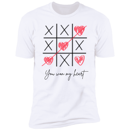 You Won My Heart Tic Tac Toe Premium Short Sleeve T-Shirt