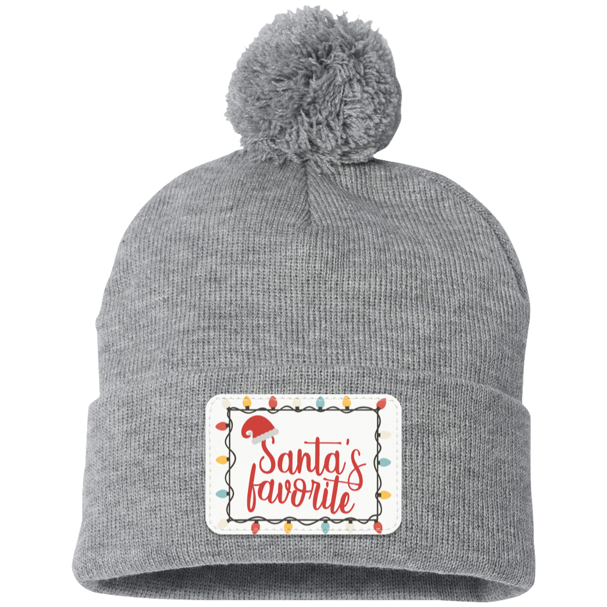 Santa's Favorite Christmas Knit Cap - Patch