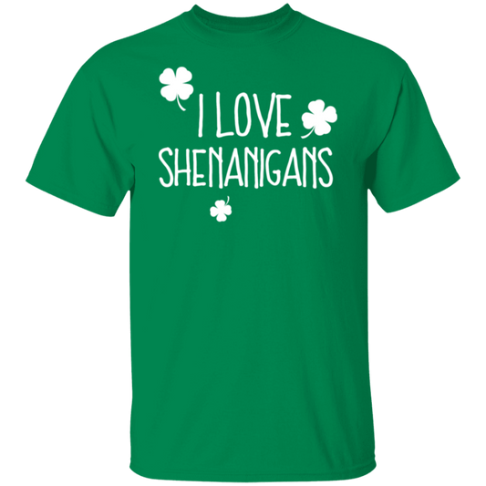 St. Patricks Day I Love Shenanigans Funny T-Shirt