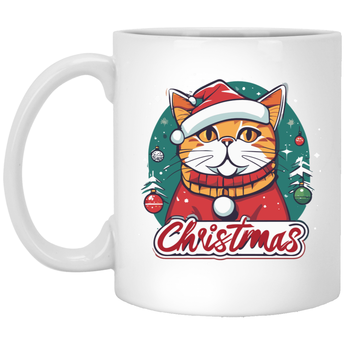 Feline Festivities: Purrfectly Cozy For The Holidays 11oz White Mug