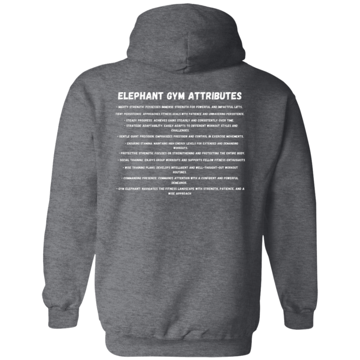 Gym Animal - Beast Mode Elephant - Pullover Hoodie
