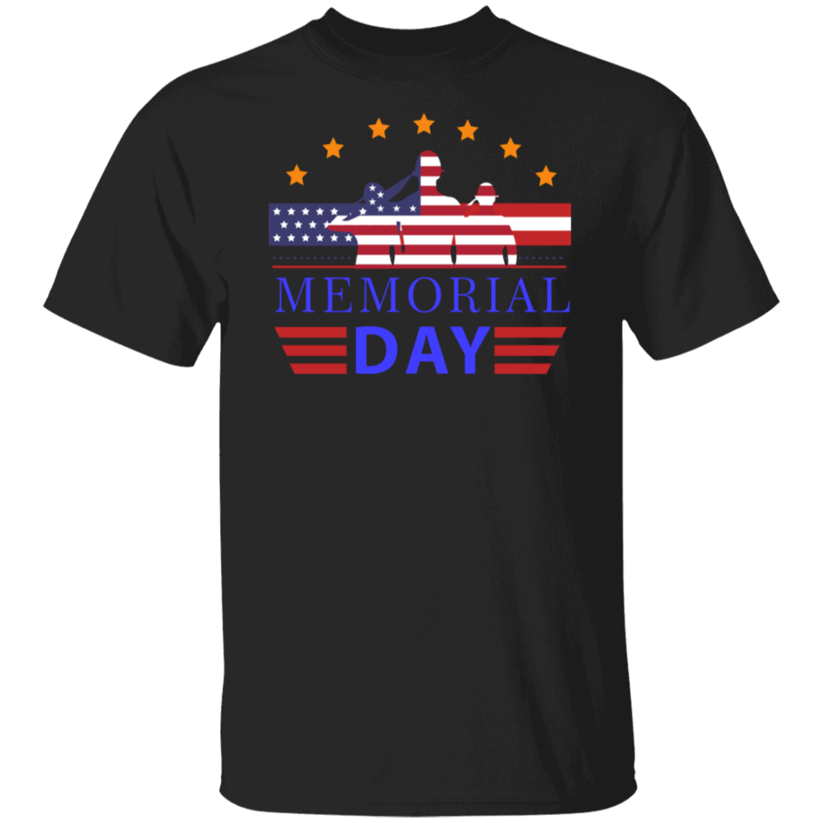 Saluting Heroes Memorial Day Tribute T-Shirt