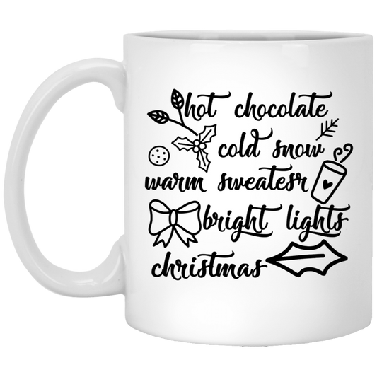 Cozy Christmas Vibes Christmas 11oz White Mug