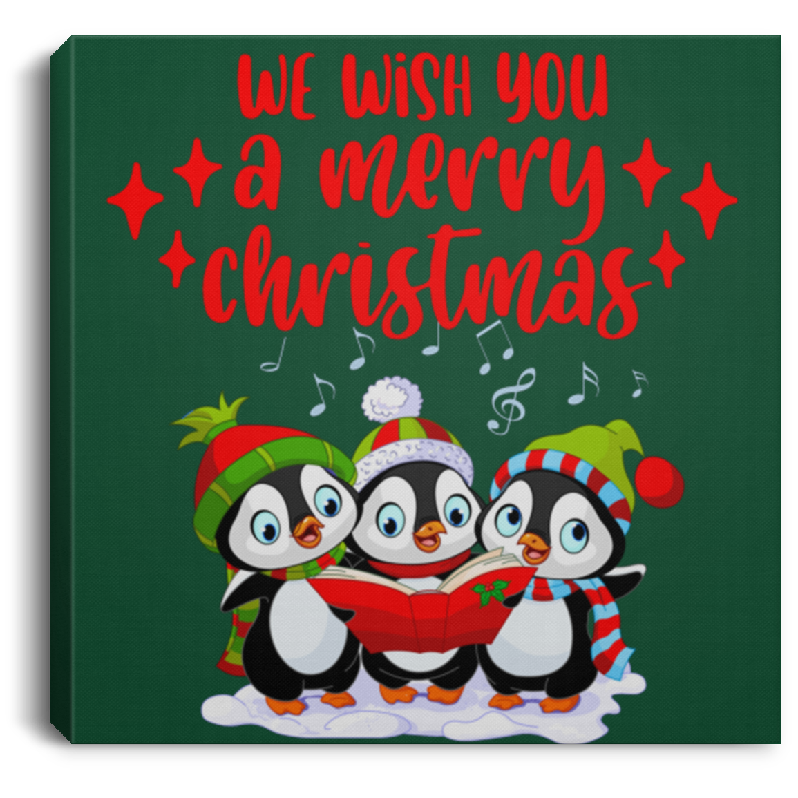 Merry Penguins Canvas