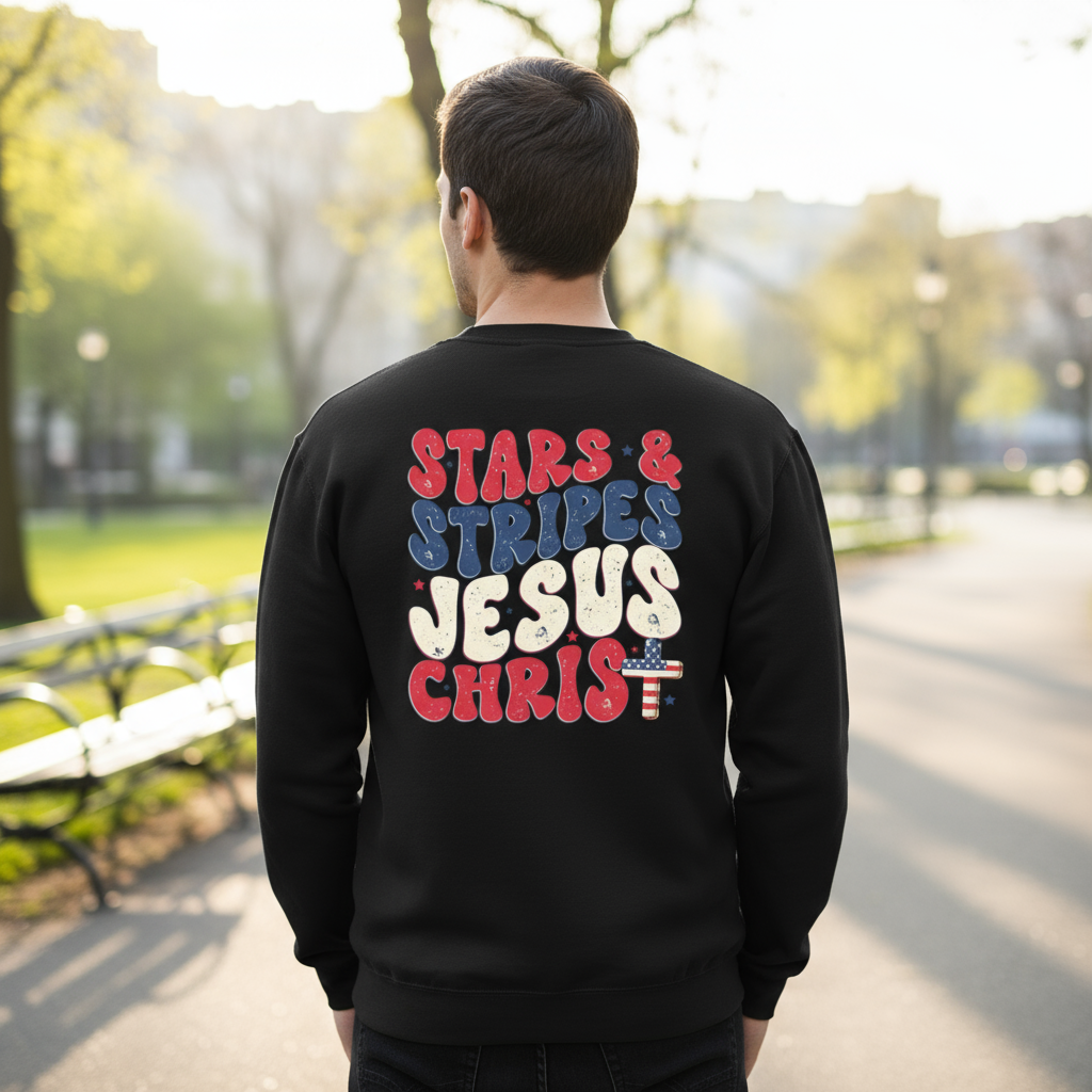 Stars & Stripes Jesus Christ Sweatshirt