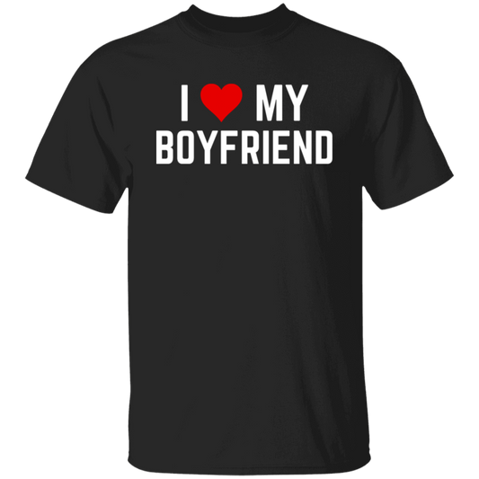 I Heart My Boyfriend Valentines Day T-Shirt